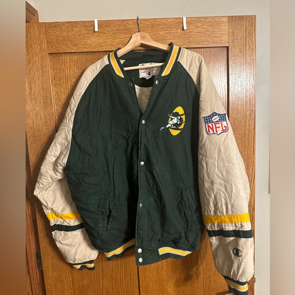 VINTAGE/RARE Champion Green Bay Packers Varsity Jacket Size XXL - Authentic